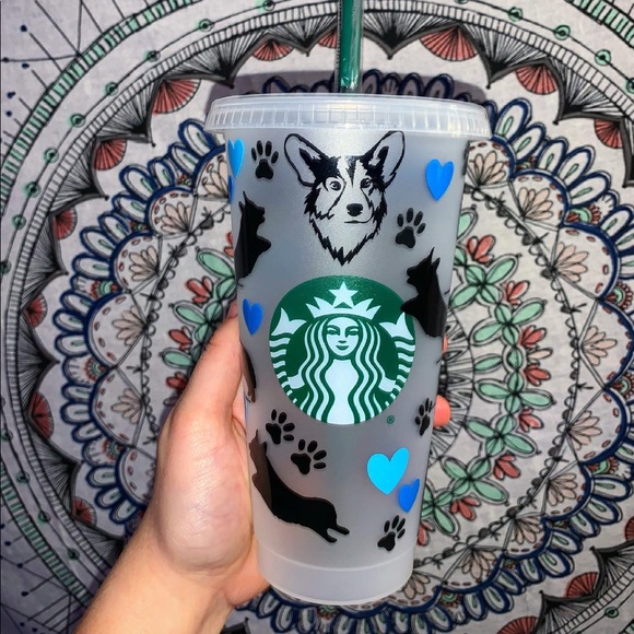 COPY - Corgi puppy dog tumbler custom name personalized - Picture 1 of 9